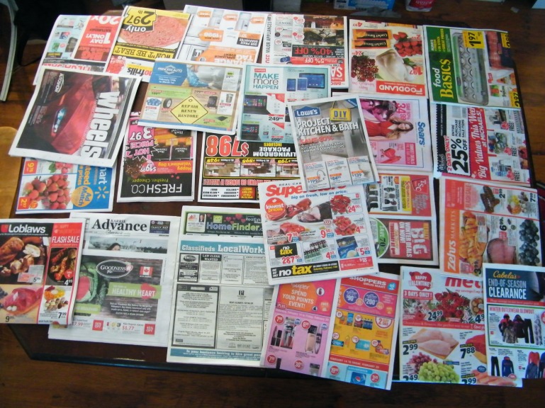 The hardest part of the paper delivery job was sorting and inserting flyers.